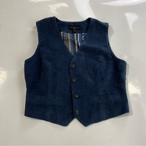 current air women’s blue corduroy vest S m154-3